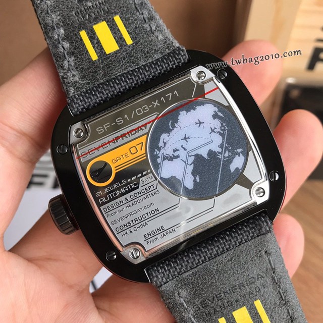 Sevenfriday自動機械男表 型號S1-/3 七個星期五休閒高端男表  gjs2060